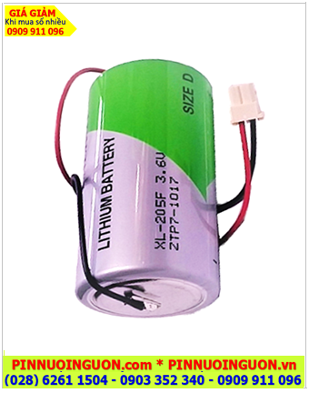 Xeno XL-205F (ZẮC trắng nhỏ); Pin nuôi nguồn Xeno XL-205F Li-SOCl lithium 3.6v 19000mAh (Hàn Quốc)